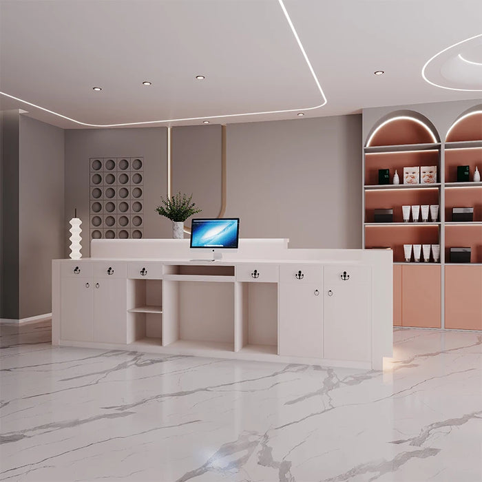 Counter Service Reception Desks Podium Cashier Closet Shop Church Reception Desks European Empfangstheke Modern Furniture