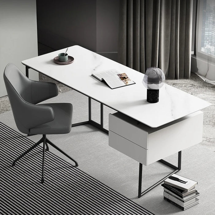 Luxury Wood Office Desk Modern Computer Slate Simplicity Office Desk Write Workbench Escritorio Ordenador Work Furniture QF50OD