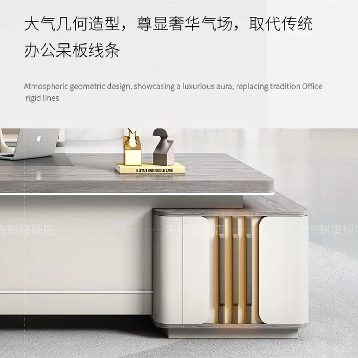 Corner Organizer Office Desk Computer Study Luxury Conference Reception Desk Executive Modern Mesa Escritorio Desk Furniture