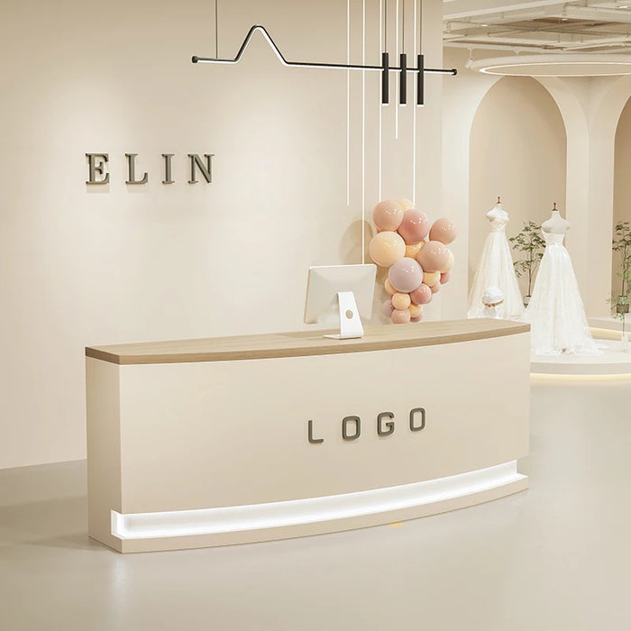 Counter Restaurant Reception Desk Lectern Podium Supermarket Modern Reception Desk Luxury Check Out Schreibtisch Store Furniture