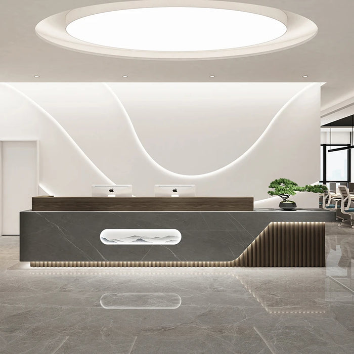 Simple Cashier Counter Desk Modern Luxury Shop Coffee Shop Counters Checkout Light Luxury Mostrador Recepcion Furniture Bar