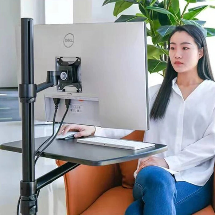 Simple Office Table for Laptop Standing Lift Computer Table Multi-function Reading Desk Convenient Mobile Office Desk