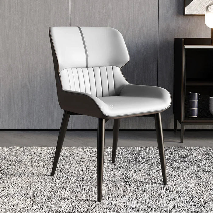 Orange Modern Luxury Dining Chairs Metal Bedroom Garden Nail Leather Chair Desk Balcony Sillas De Comedor Living Room Furniture