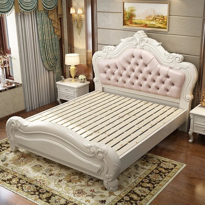Modern Luxury Kids Double Bed Wood High End Headboard King Size Double Bed Kids Sleeping Lit Deux Place Bedroom Furniture
