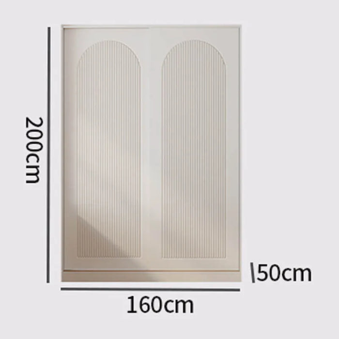 Simple Wooden Wardrobes Modern White Clothing Rack Portable Storage Cabinets Living Room Dressers Closets Abiertos Furnitures