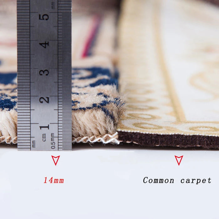 Thick 14mm Carpets Living Room Luxury European Style Home Decoration Plush Fluffy Rugs for Bedroom Floor Mats Large 300x400