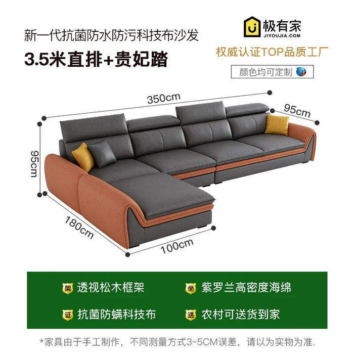 Set Comfy Sectional Sofa Lazy Bed Chair Comfortable Sofas Chaise Longue Vanity Sofas Modernos Para Sala Home Furniture XF20XP