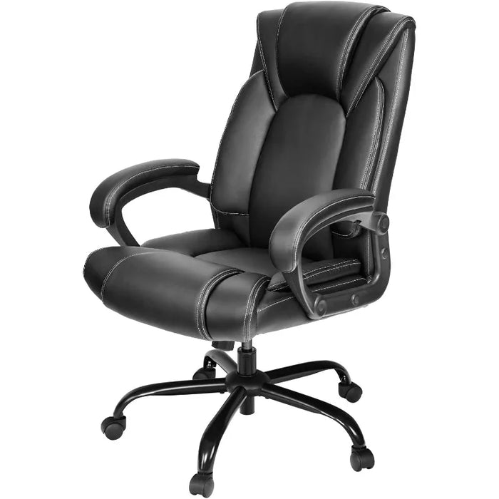 OUTFINE Office Chair Executive Office Chair Desk Chair Computer with Ergonomic Support Tilting Function Upholstered