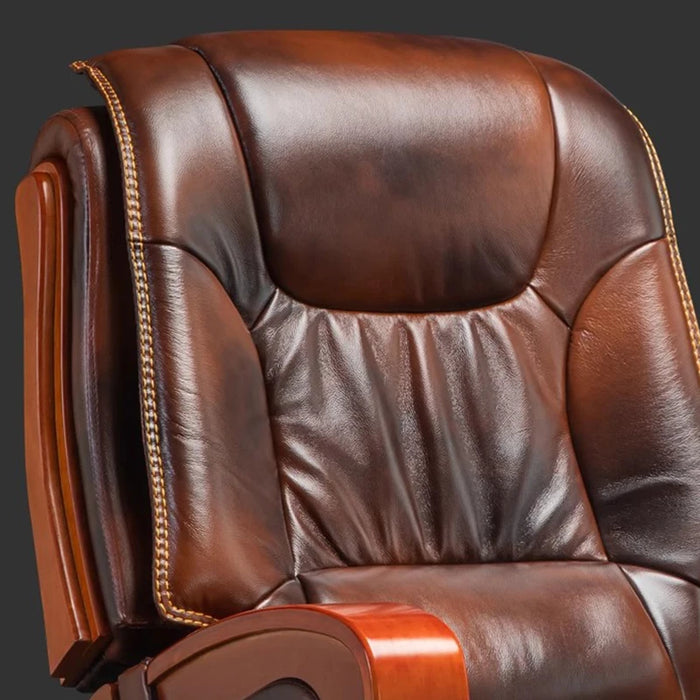 Design Executive Editor Office Chair Swivel Leather Rolling Salon Revolving Chairs Relax Wooden Silla De Oficina Office Supplies