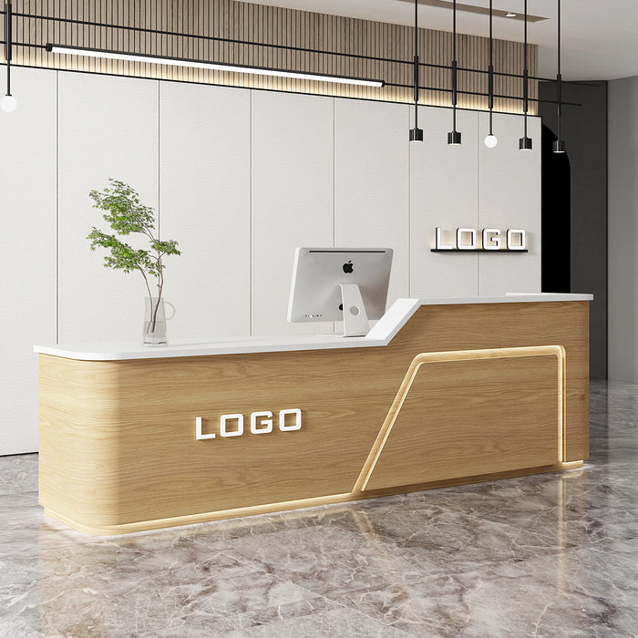 Service Mobile Reception Desks Computer Modern Workbench Siting Cashier Table Office Scrivania Reseption Beauty Salon Furniture