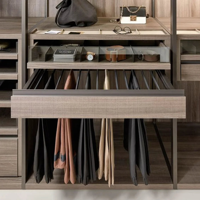 Customized Bedroom Furniture Wardrobe Glass Door Wooden Modern Closet