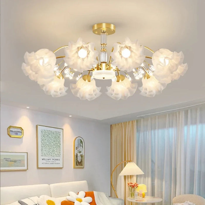 Originality Flower Ceiling Lamp for Living Room Chandelier Modern Bedroom Restaurant New Simplicity Indoor Decorate Luminaires
