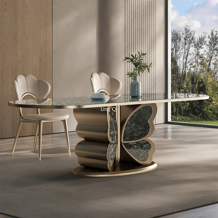Italian Mobile Dining Table Free Shipping Waterproof Wood Lobby Entryway Dining Table Center Luxury Mesas De Jantar Furniture