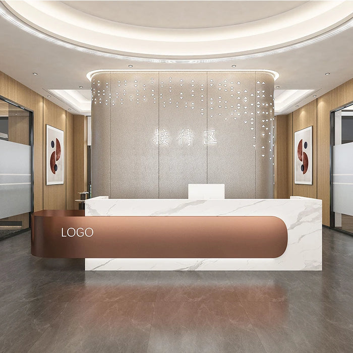 Service Office Reception Desks Podiums Executive Bar Counter Wooden Salon Reception Desks Study Mesa Escritorio Luxury Furniture
