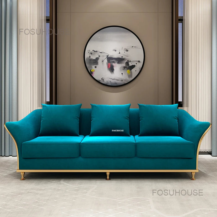 Simple Modern New Cloth Sofas For Living Room Nordic Small Family Sofa Armchair Hotel Luxury Leisure Sofa Living Room Furniture