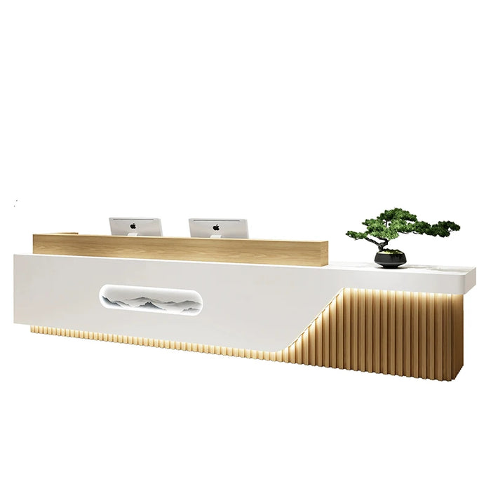 Simple Cashier Counter Desk Modern Luxury Shop Coffee Shop Counters Checkout Light Luxury Mostrador Recepcion Furniture Bar