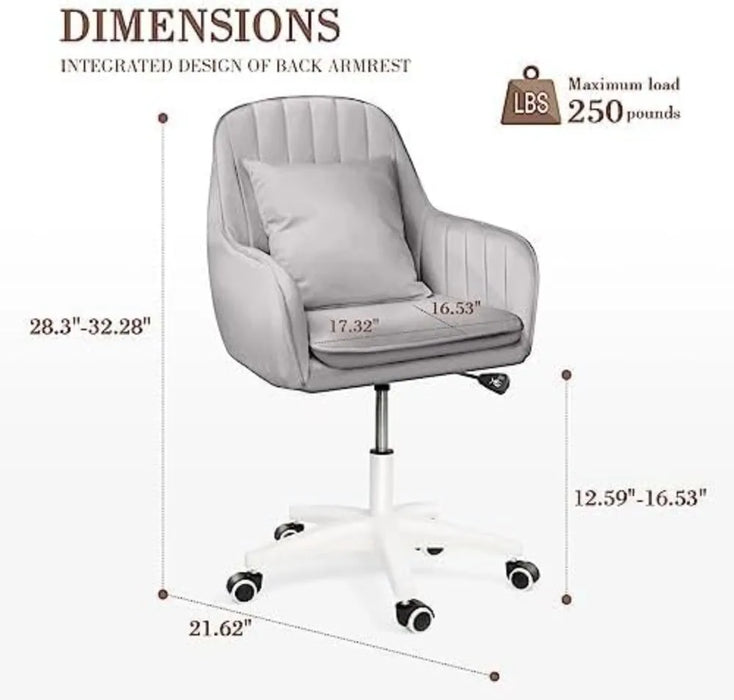 Cute Office Chair Home Computer Chairs Adjustable Task  Modern Office Chair Makeup Chair 362° Swivel Computer