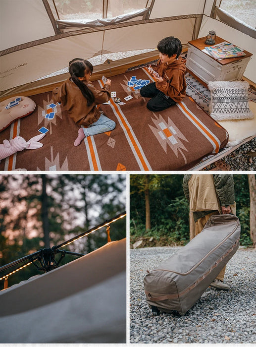 Outdoor Luxury Camping Tent 6-8 Person 2 Rooms 1 Hall Large Space Automatic Tent  210d Oxford Cloth Portable Waterproof Tent