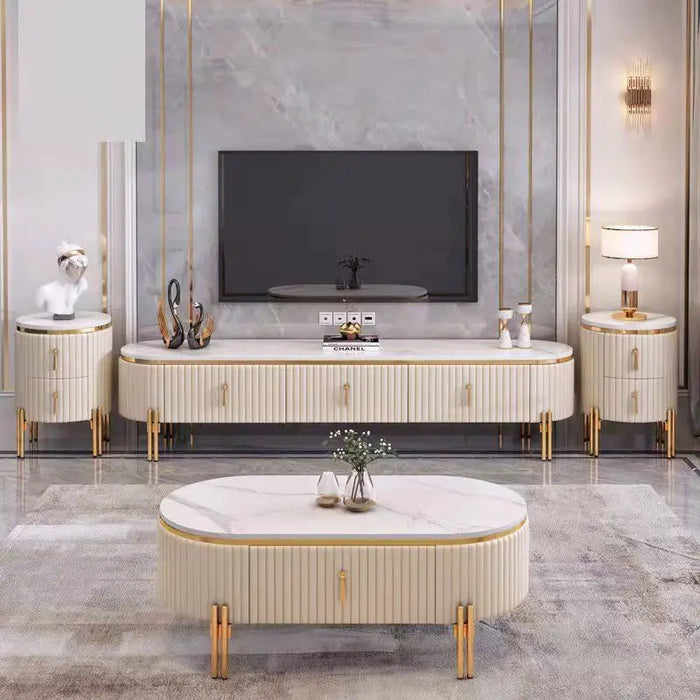 Modern Display TV Stands Plant Table Mid Century Center TV Stands Corner Fireplace Muebles Para El Hogar Living Room Furniture
