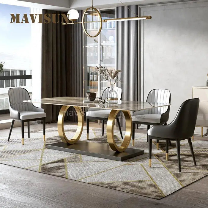 Italian Classic Design Fashion Popular Nordic Home Furniture Small Apartment Dining Table And Chairs Combination Household