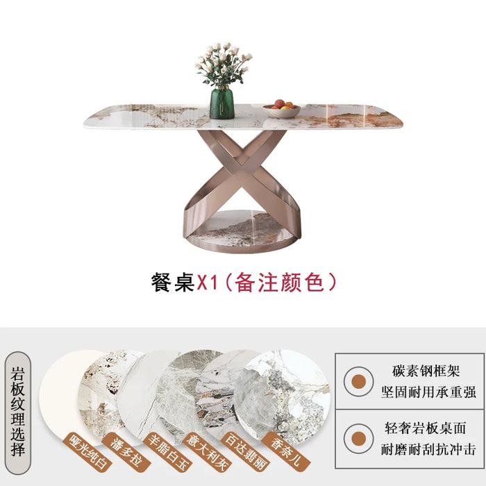Outdoor Modern Dining Tables Desk Hallway Conference Luxury Restaurant Dining Tables Hotel Mesas De Jantar Furniture WJ20XP