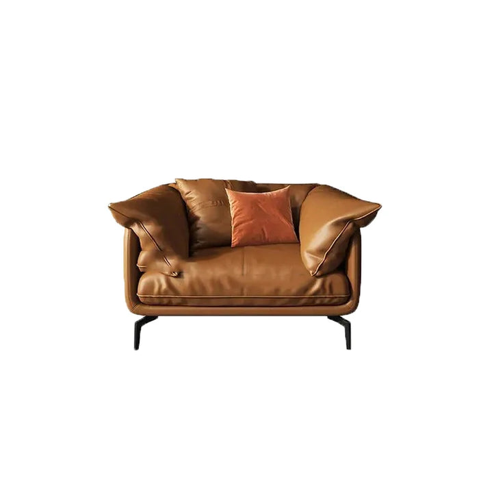 Italian Minimalist SofasFeather Leather Couch Modern Living Room Furniture Small Sofas Apartment Slaapbank Lounge Furniture