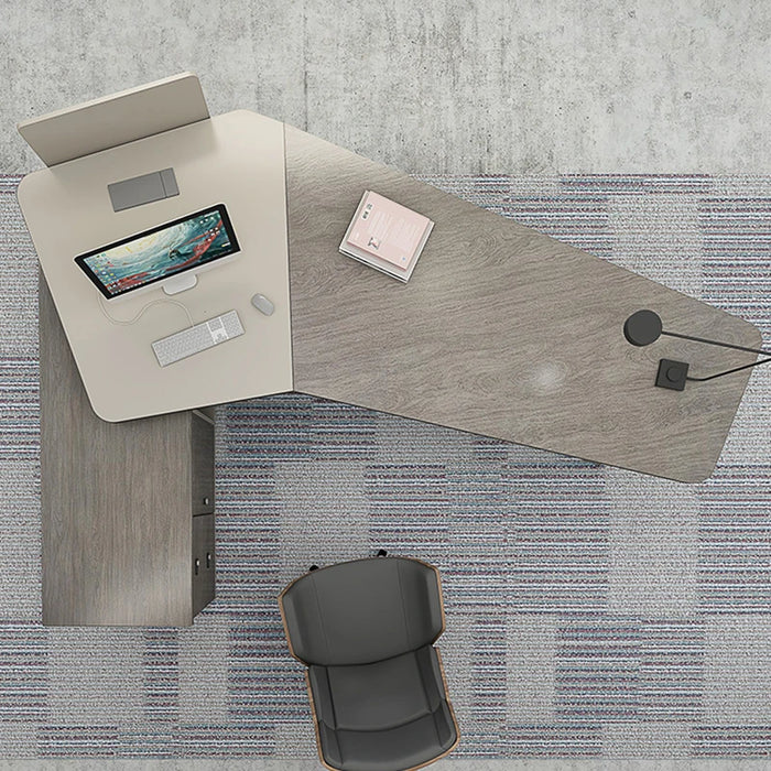 Customized Boss Office Desk President Fashionable Boss Table And Chair Furniture Complete Set Of Bookcases Minimalist Modern
