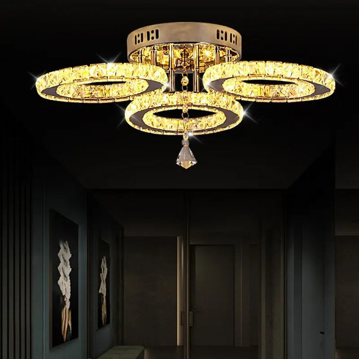 Crystal Ceiling Lamps Living Room Home Luminaire Modern Ceiling Chandeliers for Bedroom Restaurant Lighting Fixtures Plafonniers