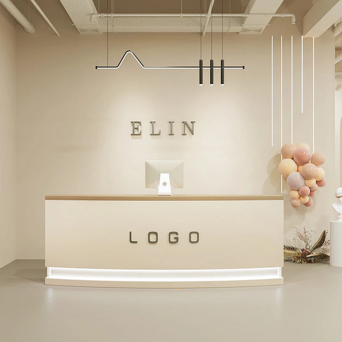 Counter Restaurant Reception Desk Lectern Podium Supermarket Modern Reception Desk Luxury Check Out Schreibtisch Store Furniture