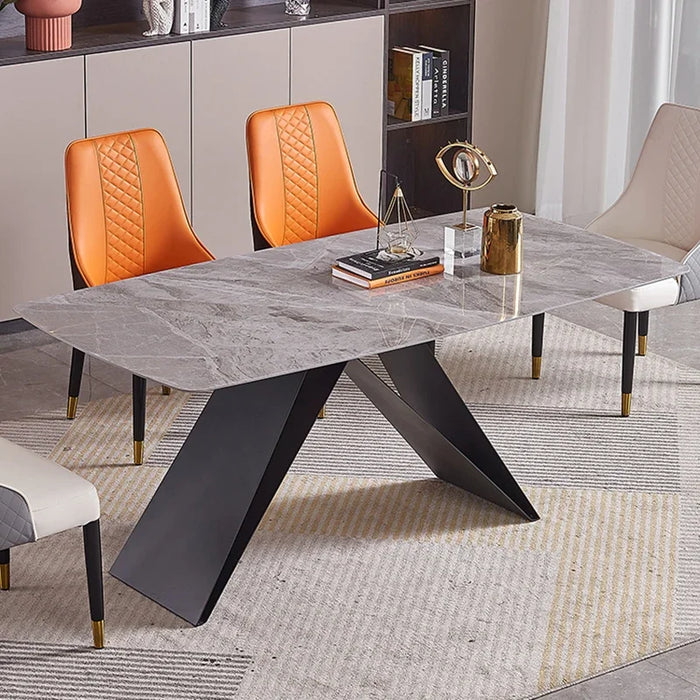 Italian Style Dining Table Light Luxury Bright Mobile Board Modern Household Small Kitchen Muebles Dining Room Table FY50YH