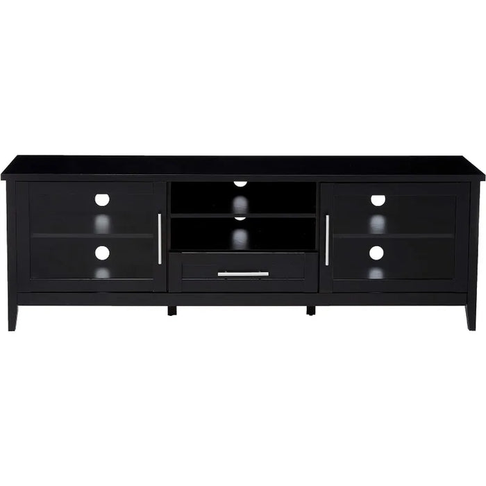 CorLiving Jackson TV Bench, 80", Black Wood Grain