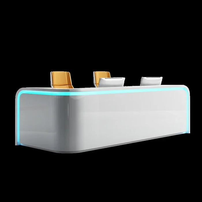 Paint Company Front Desk Beauty Salon Cashier Special-Shaped Reception Desk Furniture