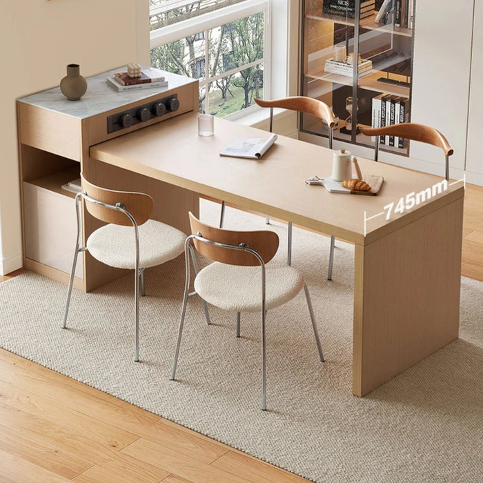 Simple Nordic Dining Tables Retro Wooden Extendable Design Living Room Table Luxury Japanese Esstische Kitchen Furniture YX50CZ