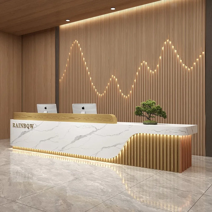 Service Executive Reception Desks Register Computer Futuristic Reception Desks Podium Escritorios De Oficina Salon Furniture