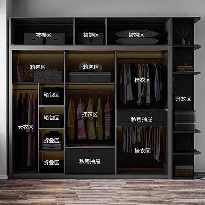 Cupboard Clothes Wardrobes Storage Organizer Open Closets Luxury Modern Display Modern Large Capacity Moveis Para Casa Furniture