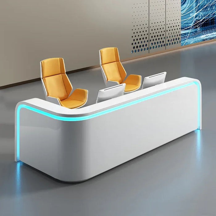 Paint Company Front Desk Beauty Salon Cashier Special-Shaped Reception Desk Furniture