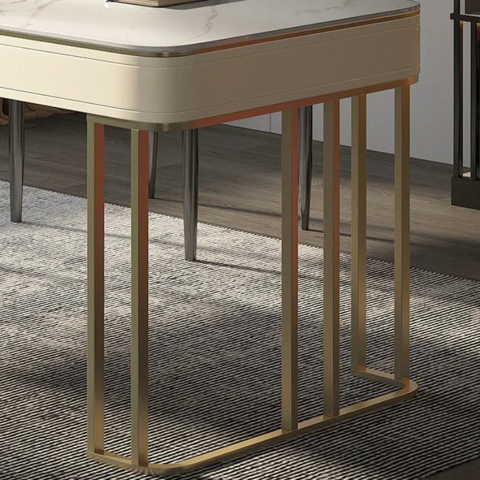 Italian Light Luxury Office Desk Slate Bedroom Household Computer Cosmetology Office Desk Bureau Meuble Working Equipment QF50OD