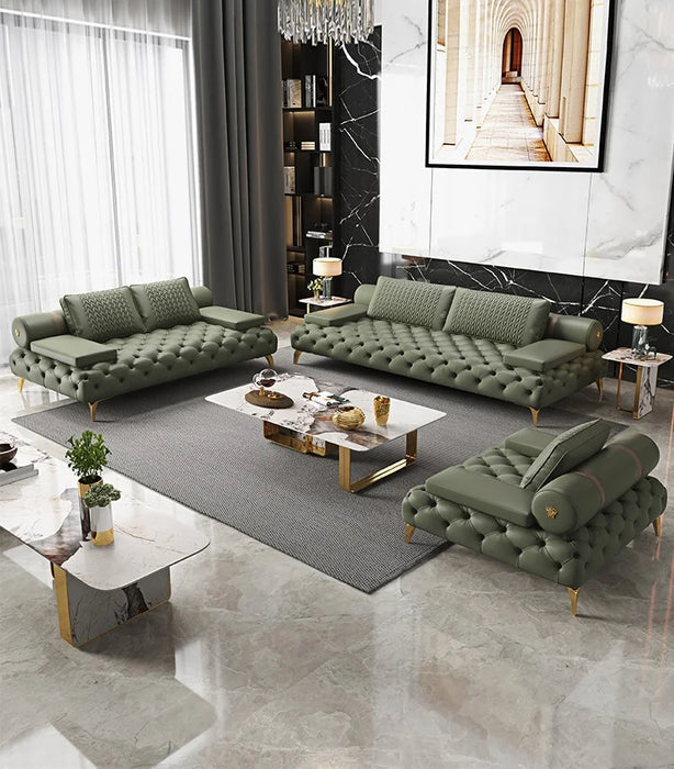 Italienische licht luxus minimalistischen matt leder sofa gerade reihe pull schnalle villa wohnzimmer designer angepasst leder s
