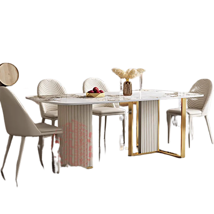 Simple Marble Dining Table Nordic Minimalist Rectangle Design Dining Table Italian Style Mesa De Comedor Kitchen Furniture