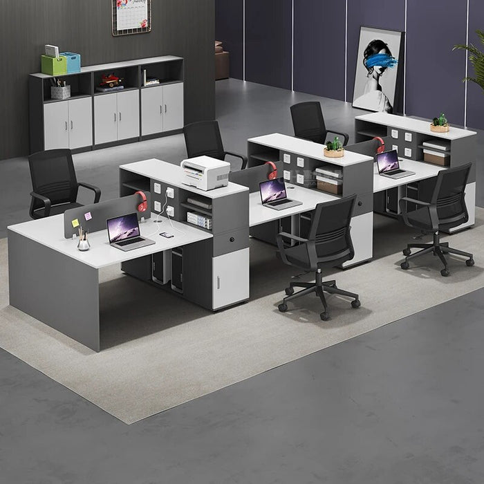 Studying Conference Office Desks Wooden I Shaped Bureau Drawers Office Desks Standing Executive Scrivania Con Cassetti Furniture