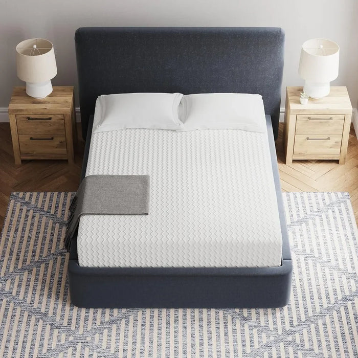 Signature Design by Ashley Chime 12 Inch Medium Firm Memory Foam Mattress, CertiPUR-US Certified, Queen White