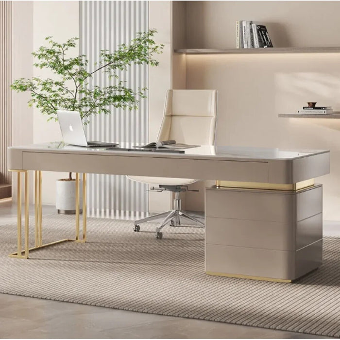 Other Living Room Furniture Writing Desk White Office With Drawer Desks