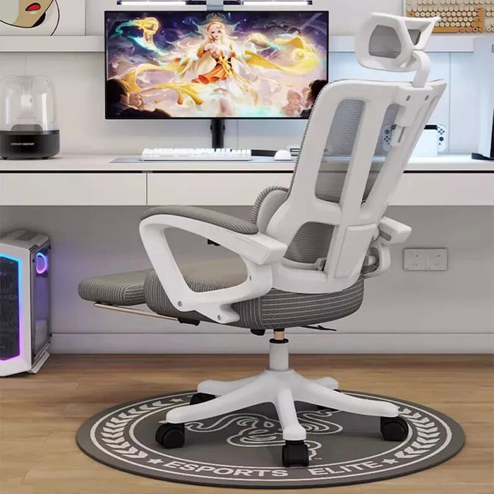 Study Office Chair Salon Stools Acrylic Desk Mesh White Gaming Chair Swivel Luxury Sillas De Escritorio Theater Furniture