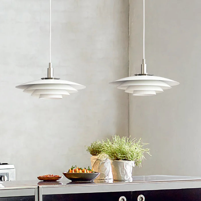 Danish Minimalist Nordic Restaurant Chandelier Modern Minimalist Designer UFO Track Chandelier Full Spectrum Dining Table Lamp
