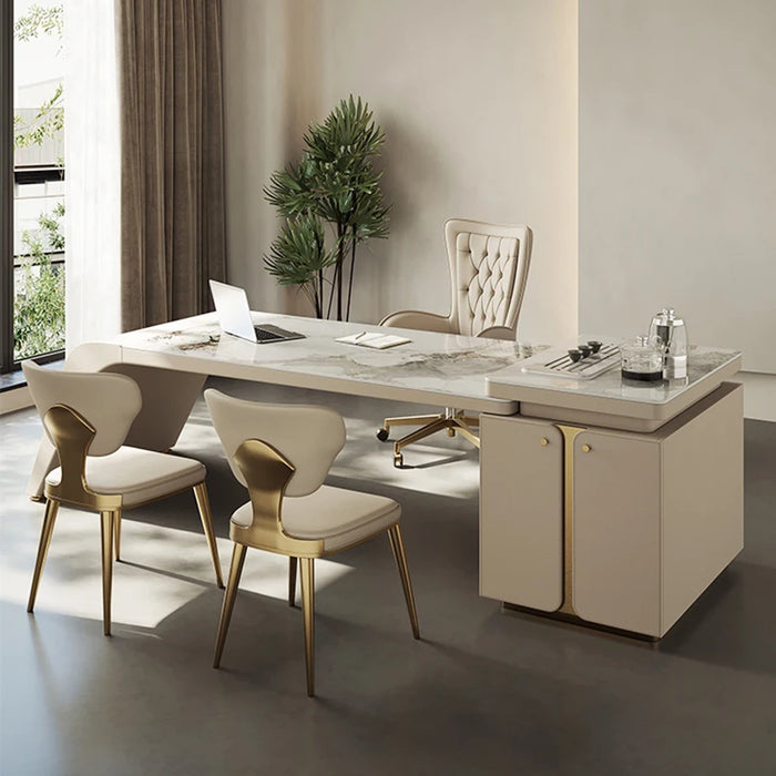 Study Table Standing Desk Gaming Organizer Drawers Writing Desk White Executive Escritorios De Oficina Home Office Accessories