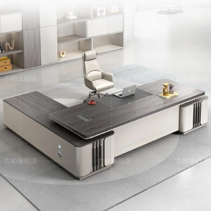 Corner Organizer Office Desk Computer Study Luxury Conference Reception Desk Executive Modern Mesa Escritorio Desk Furniture