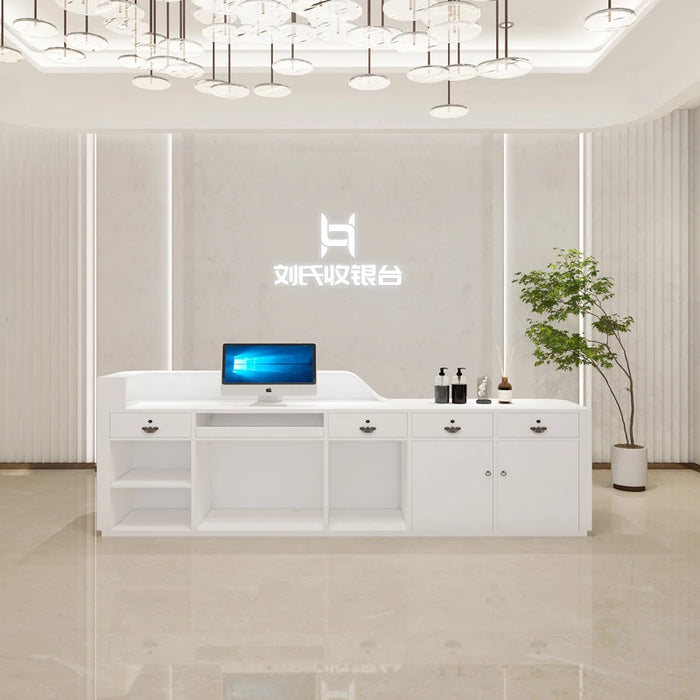 Counter Reception Desks Luxury Lectern Modern Small Vanity Wooden Reception Desks Shop Escritorios De Oficina Salon Furniture