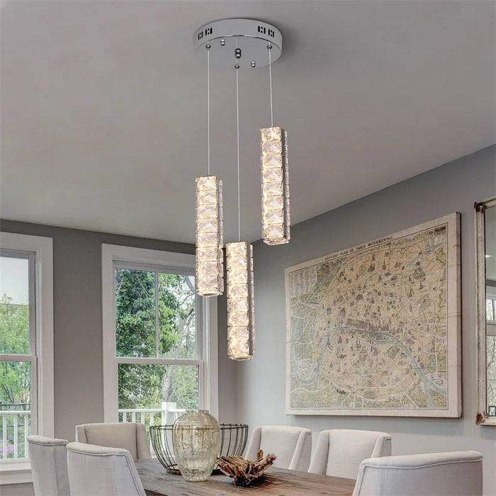Crystal Ceiling Pendant Light Modern Interior Luxury Decor Room Lamp Living Room Kitchen Led Chandelier Fixtures Bedside Lustre