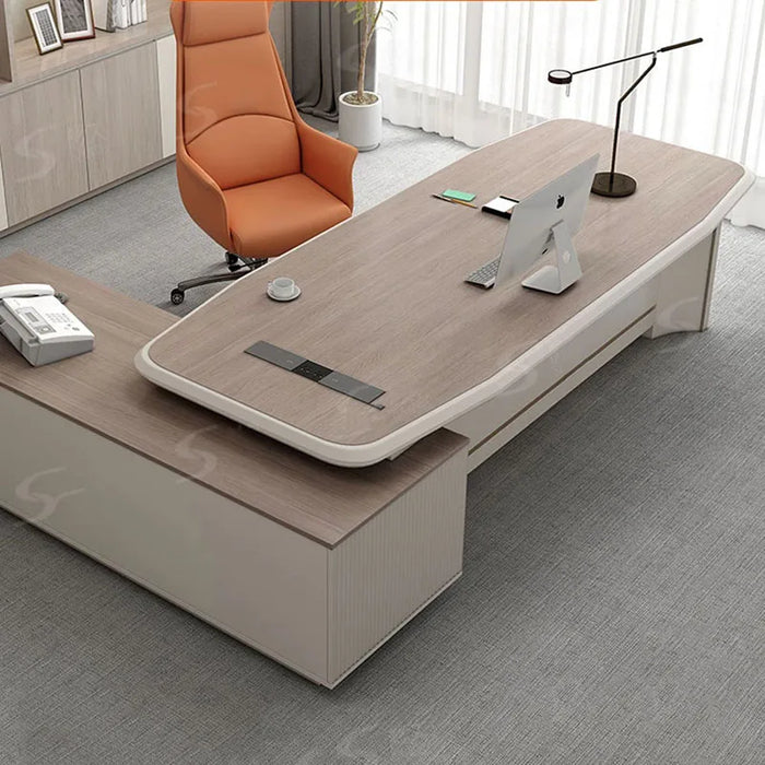 Shelves Standing Office Desk Table Organizer Adjustable Luxury Office Desk Minimalist Student Mesa Escritorio Furniture Set