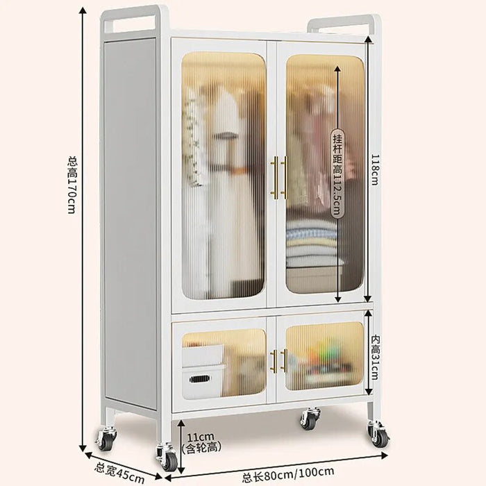 Cupboard Wardrobe Closet Salon Metal Chest Storage Cabinet Open Closet Organizer Bedroom Children Armario Bedroom Furniture